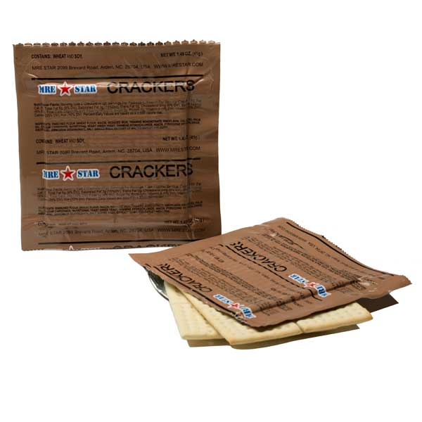 MRE Star crackers packaging on a white background
