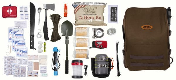 Trailsetter Utility Shovel Kit 10-piece survival multi-tool with rugged canvas bag