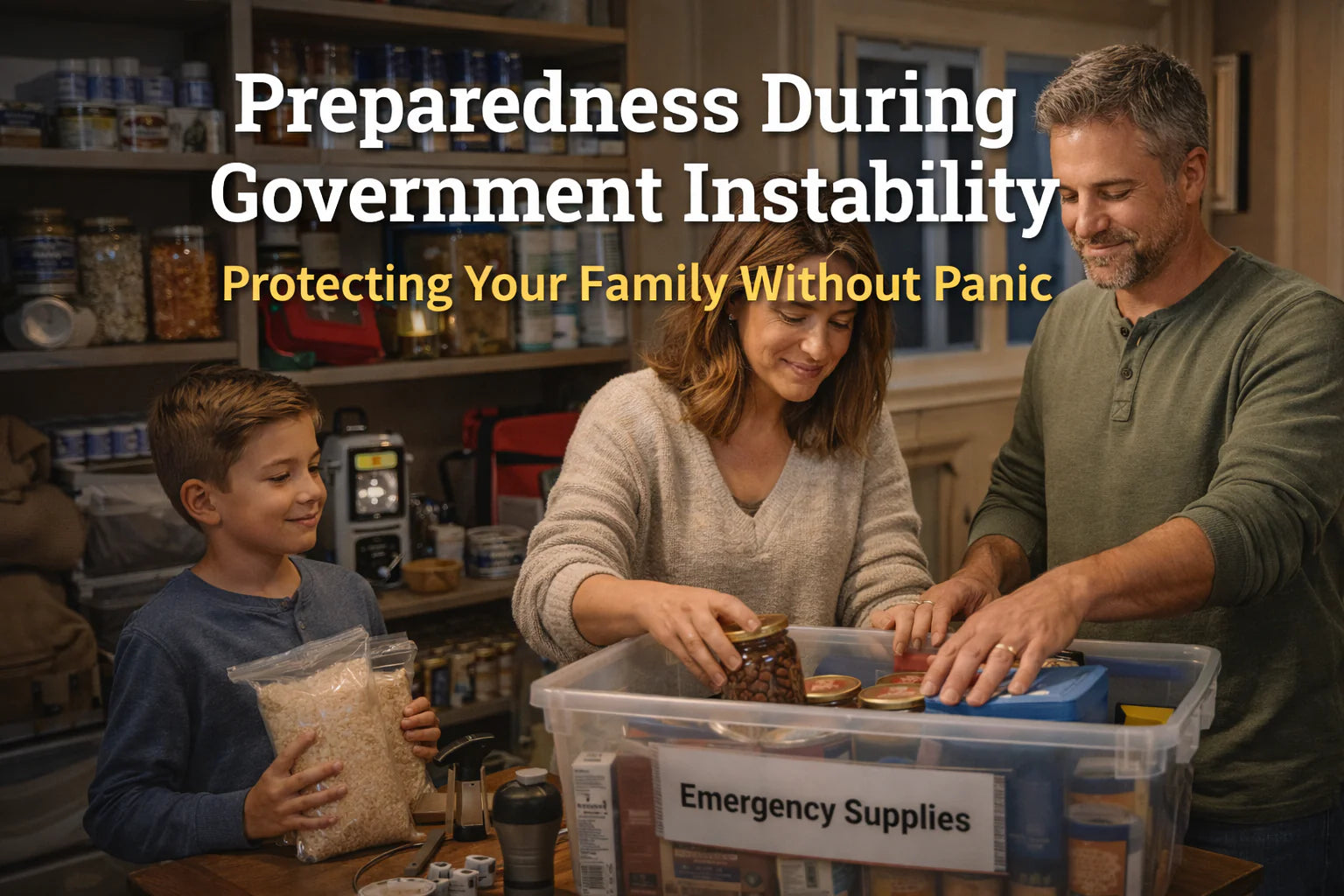 Preparedness During Government Instability: Protecting Your Family Without Panic