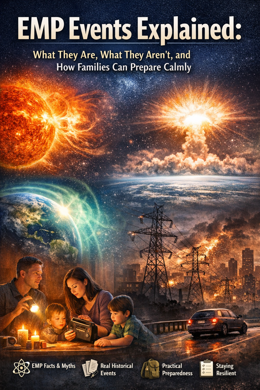 EMP Events Explained: What They Are, What They Aren’t, and How Families Can Prepare Calmly