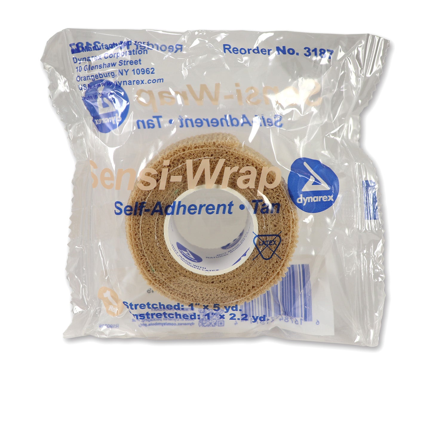 Sensi Wrap, Self-Adherent - Latex Free, 1" x 5 yds Tan, 1 each