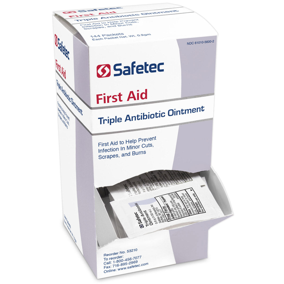 Triple Antibiotic .9gm. Pouch, 144 per box