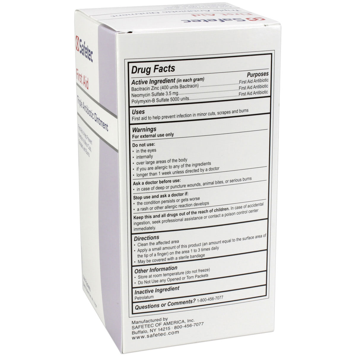 Triple Antibiotic .9gm. Pouch, 144 per box