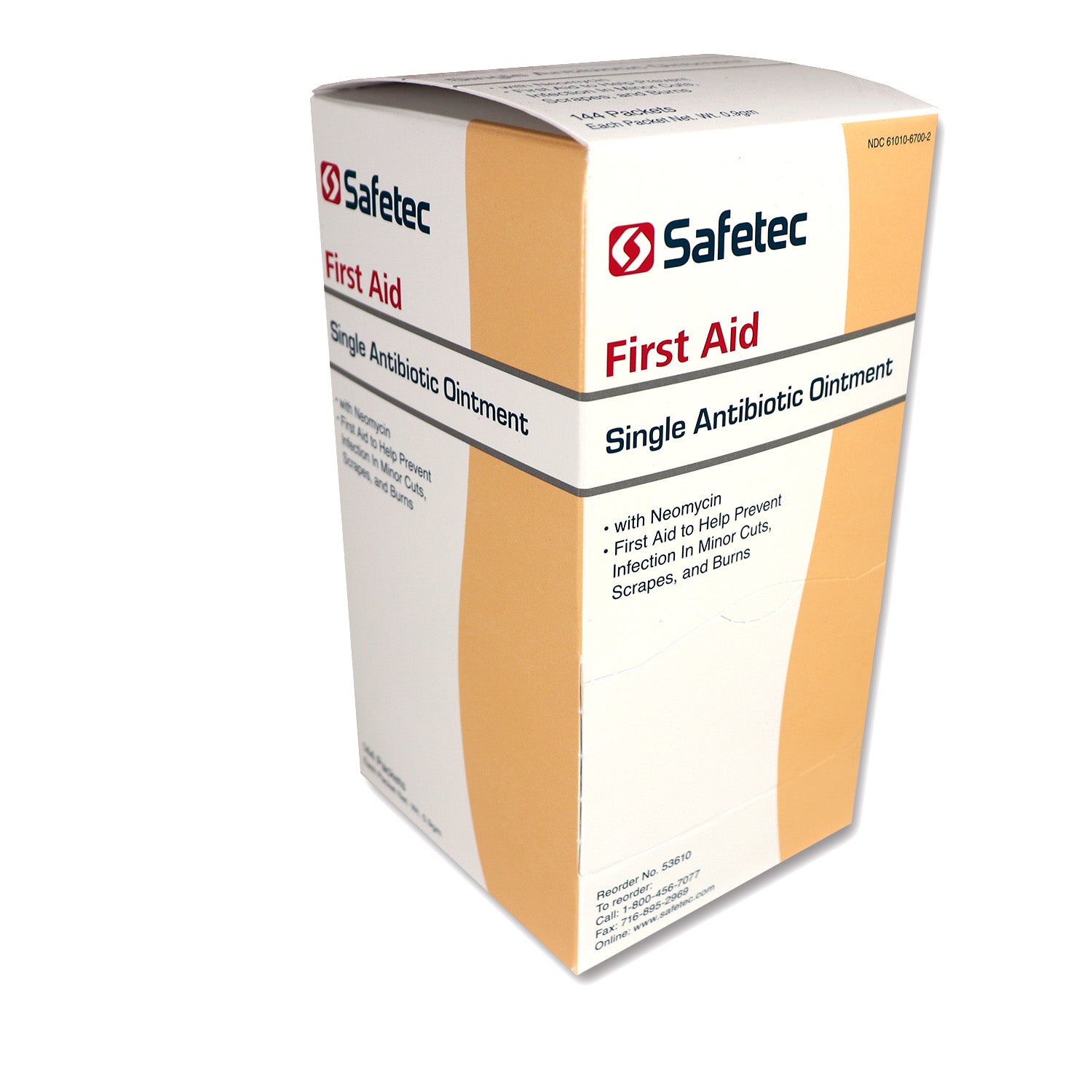 Single Antibiotic (Neomycin) .9gm. Pouch, 144 per box