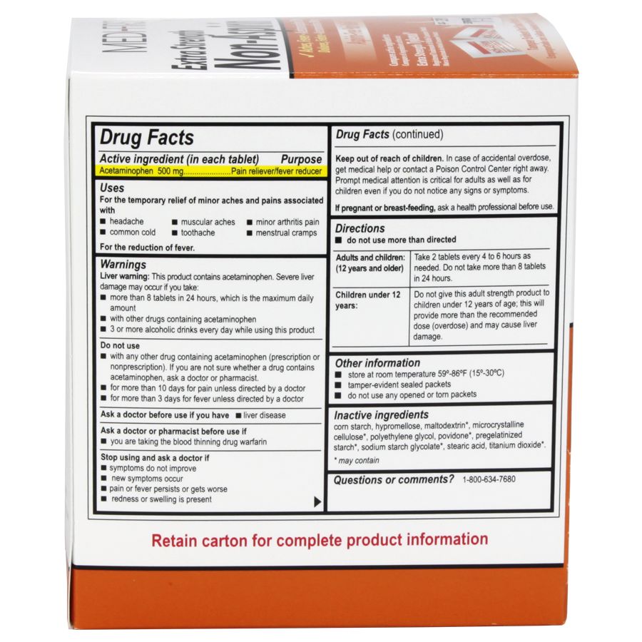 Non-Aspirin Extra Strength, 250/box