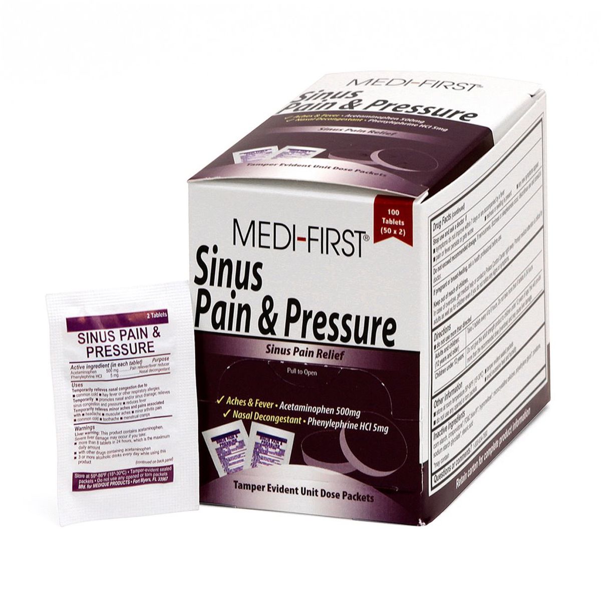 Sinus Pain & Pressure, 100/box
