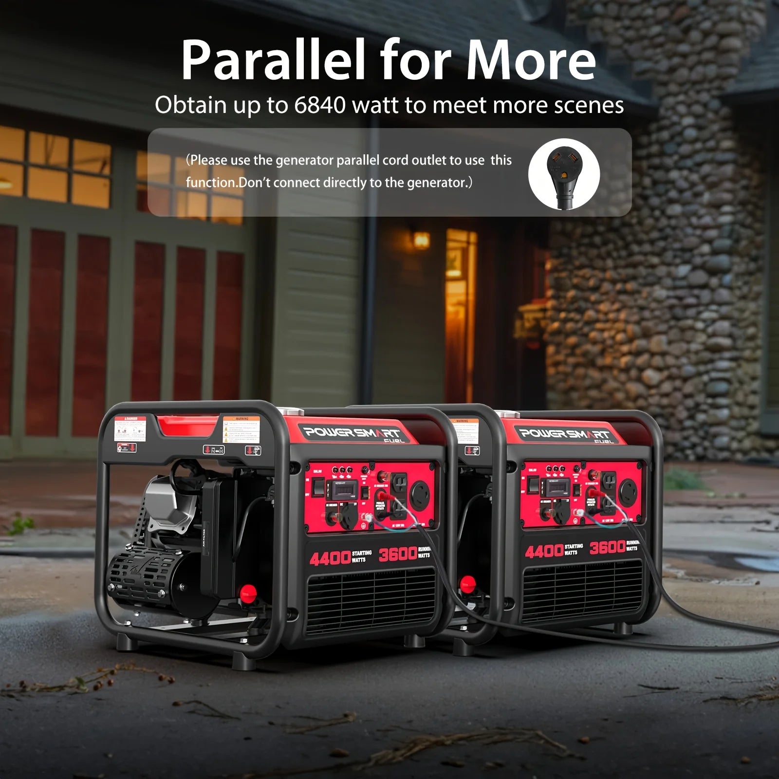 PowerSmart 4400W Portable Inverter Generator – Quiet, Lightweight & RV Ready | BasicSurvivalGear.com