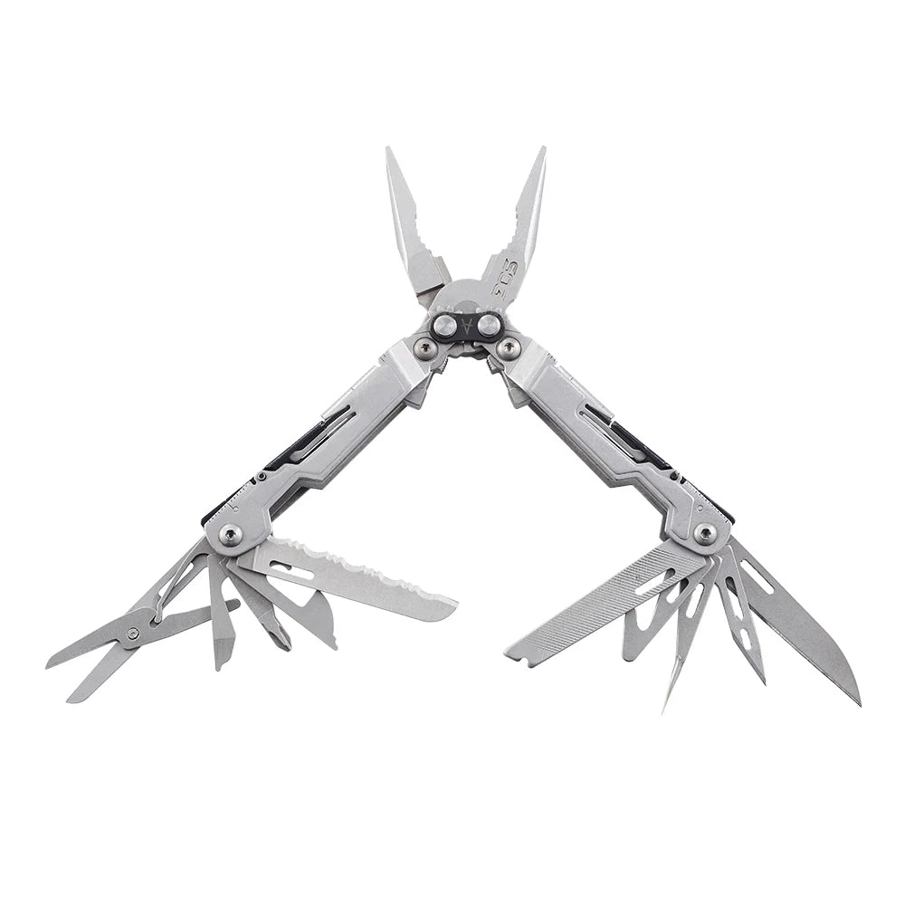 SOG PowerPint 18 - in - 1 Tactical Multi - Tool with Folding Pliers & Knife - Compact EDC Gear for Outdoor Camping, Survival & Hiking - BSG