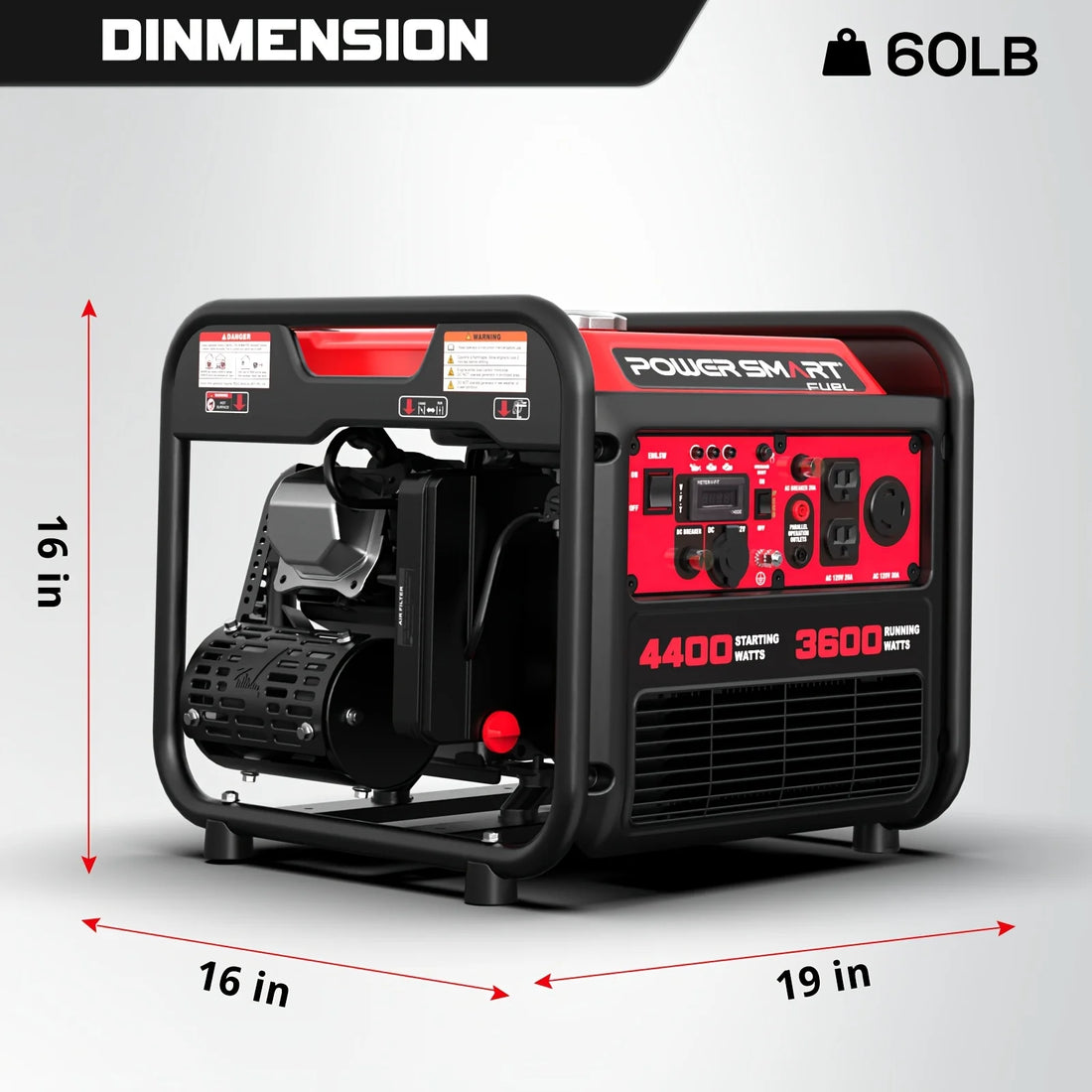 PowerSmart 4400W Portable Inverter Generator – Quiet, Lightweight & RV Ready | BasicSurvivalGear.com
