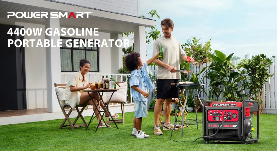PowerSmart 4400W Portable Inverter Generator – Quiet, Lightweight & RV Ready | BasicSurvivalGear.com
