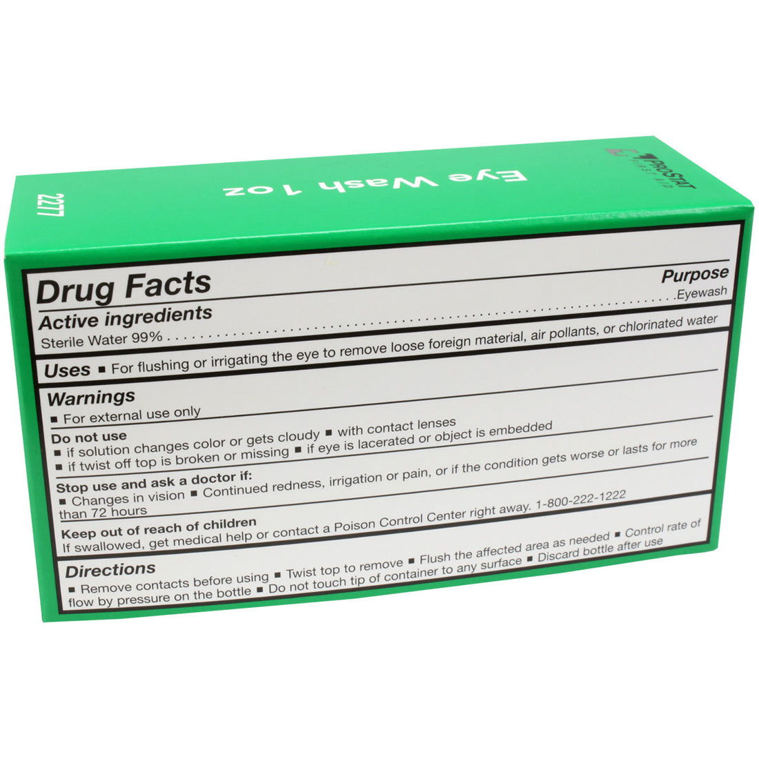 Eye wash, 1 oz., 1/Box