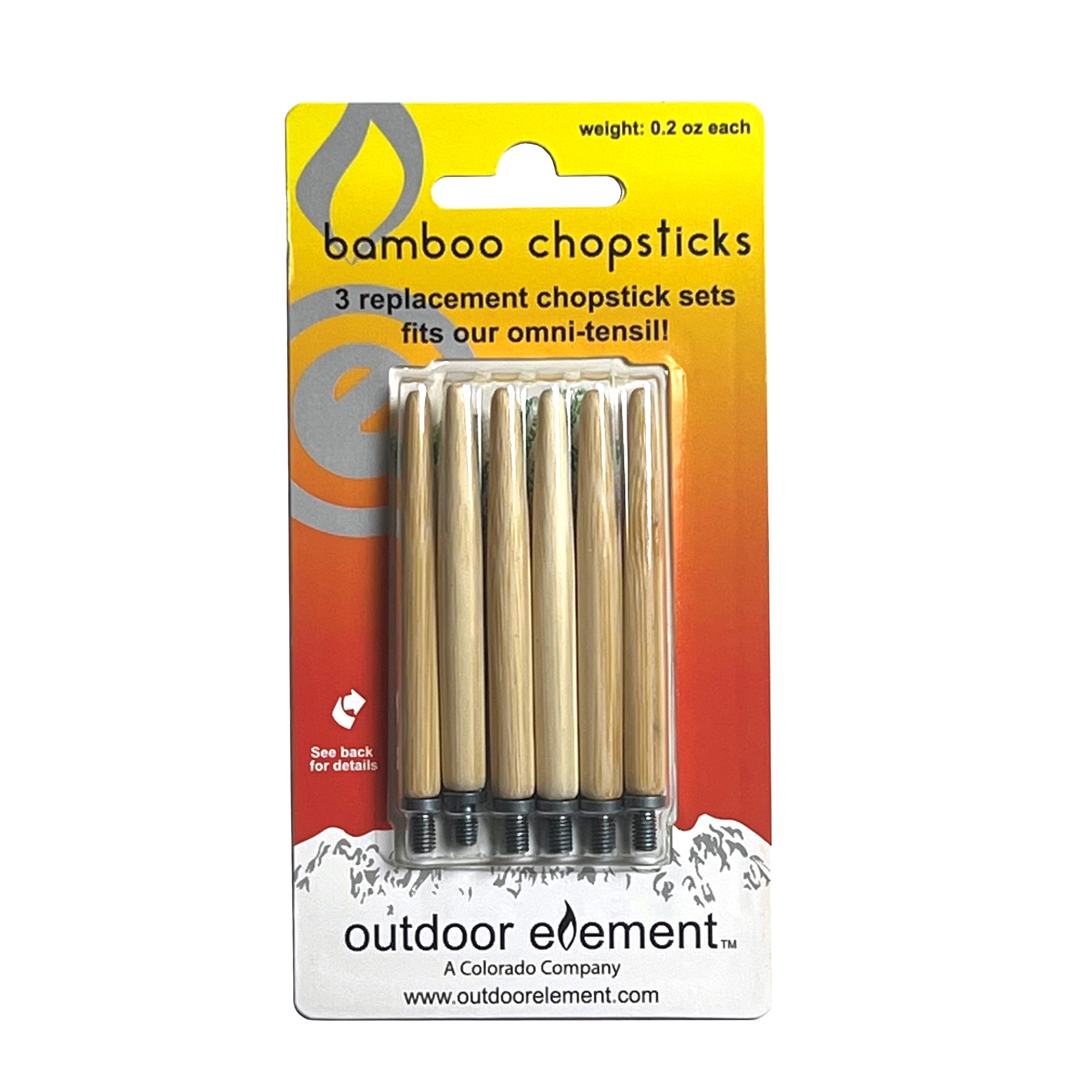 Chopstick Replacement 6pk, Omni - Tensil - BSG