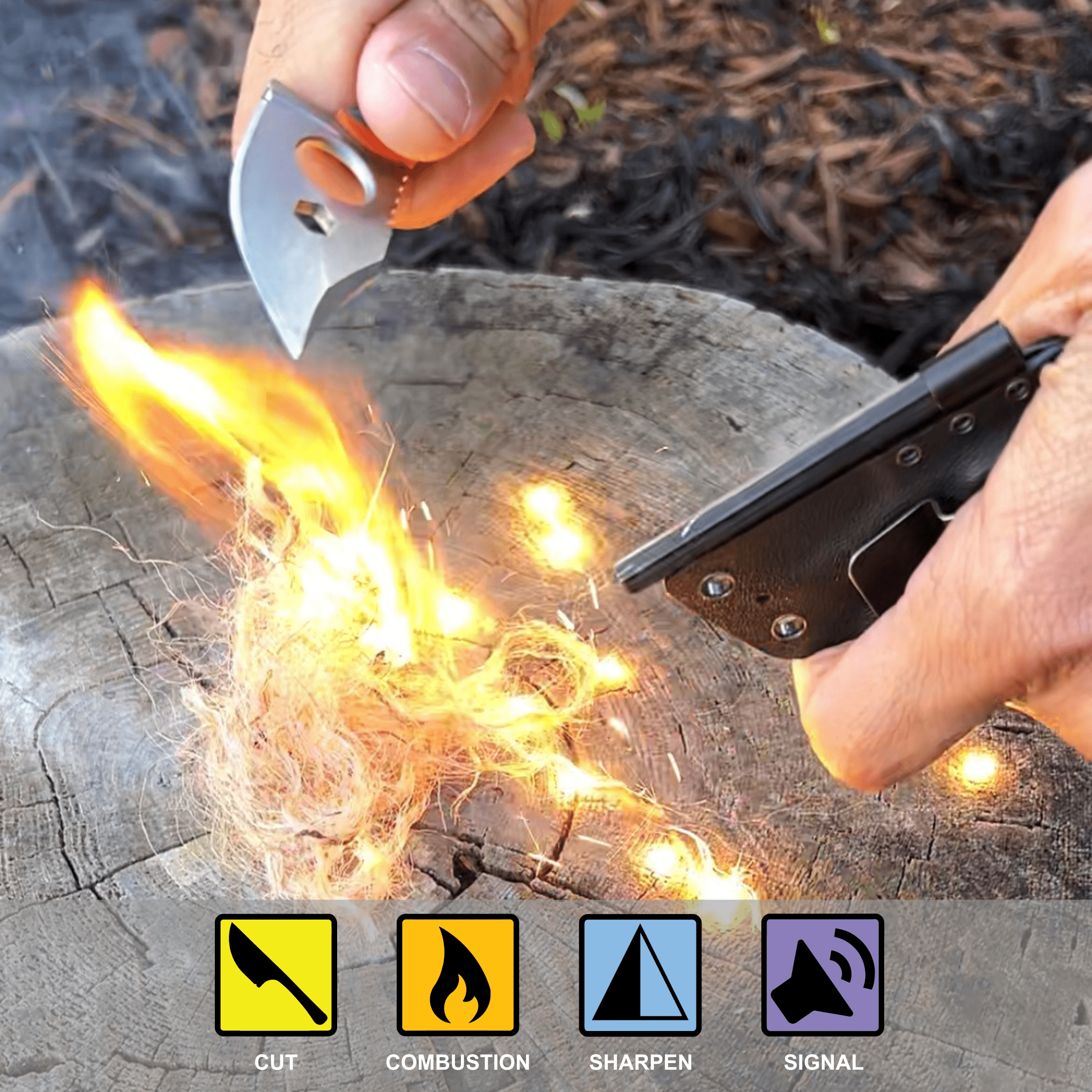 Contour Feather Adventure Survival Knife - BSG