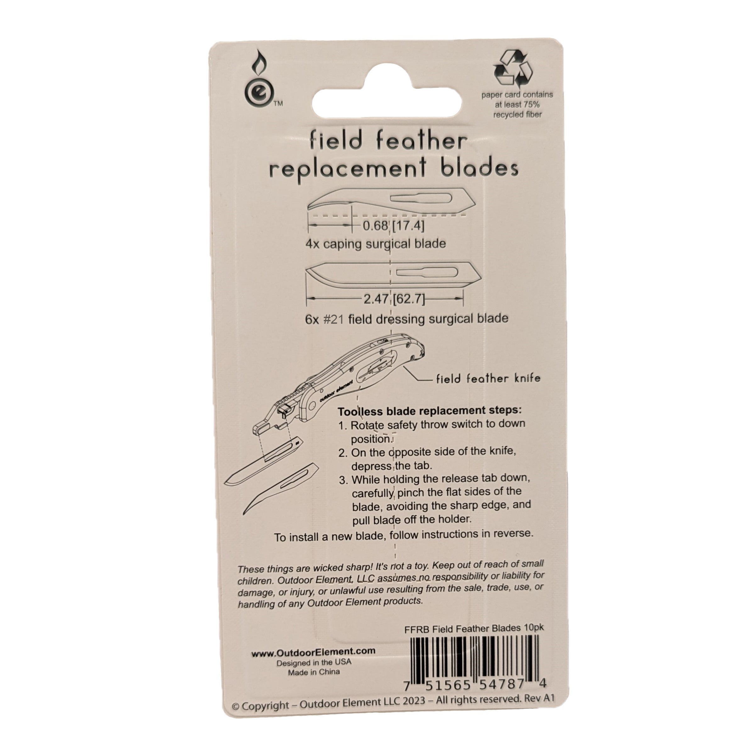 Hunting Surgical Blade Replacements 10pk - BSG