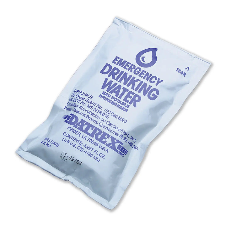 Emergency Water Pouch – 4.227 FL OZ. – Case of 64