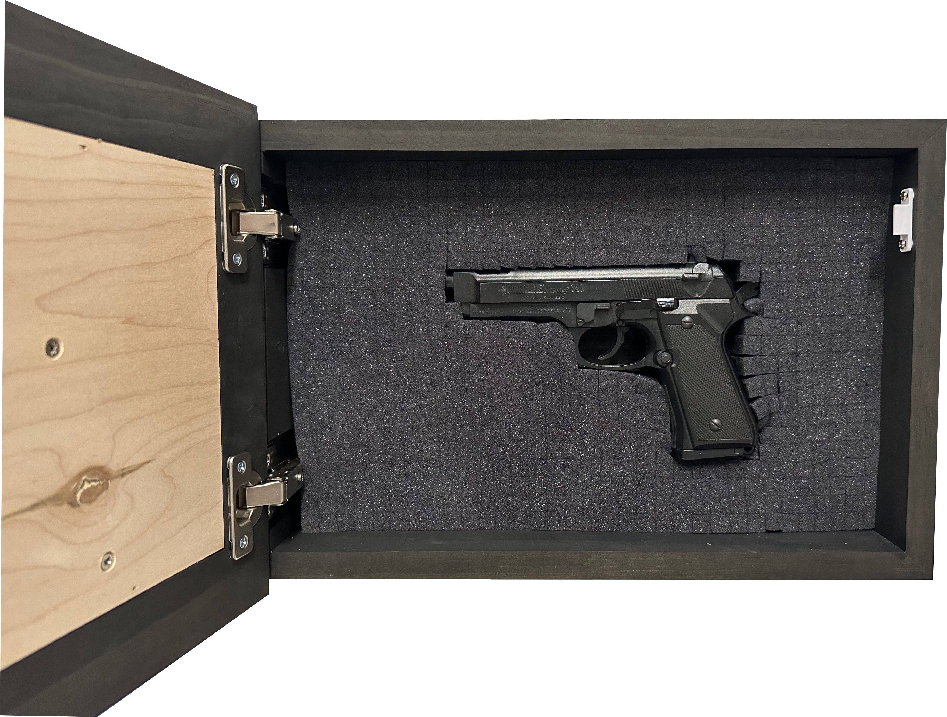 Handcrafted Black Family Tree Hidden Gun Storage Decorative Cabinet