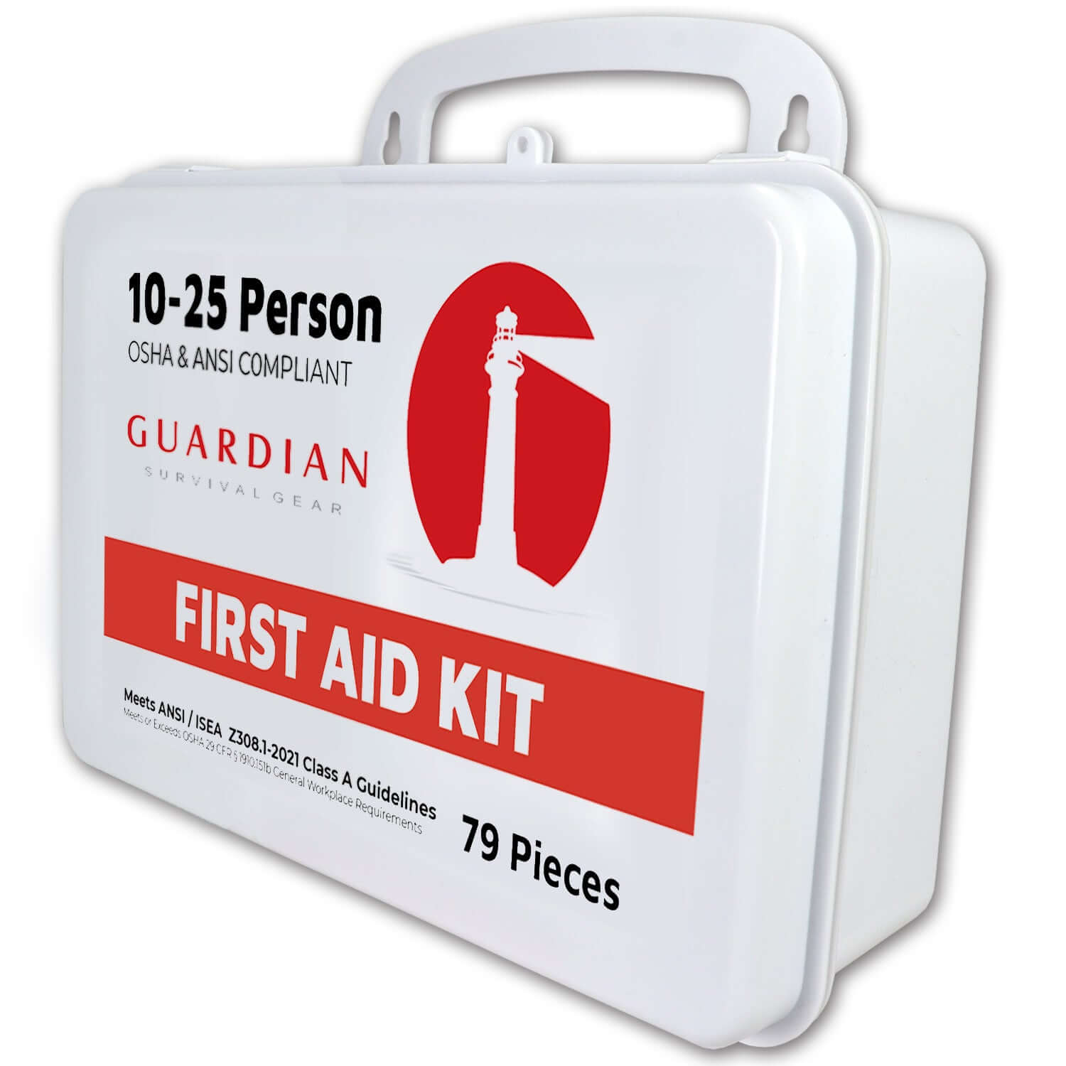 Guard Tech First Aid Kit Guardian 10-25 Person First Aid Kit - Plastic – Basic Survival Gear