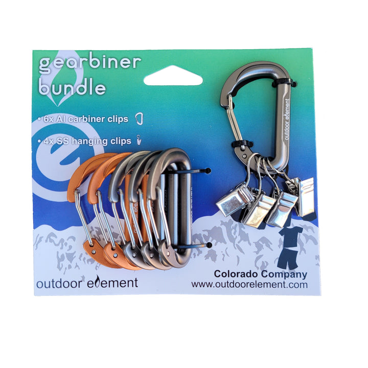 Gearbiner Clipset – Durable Aluminum Carabiner Clips for Keys, Gear, and Outdoor Use - BSG