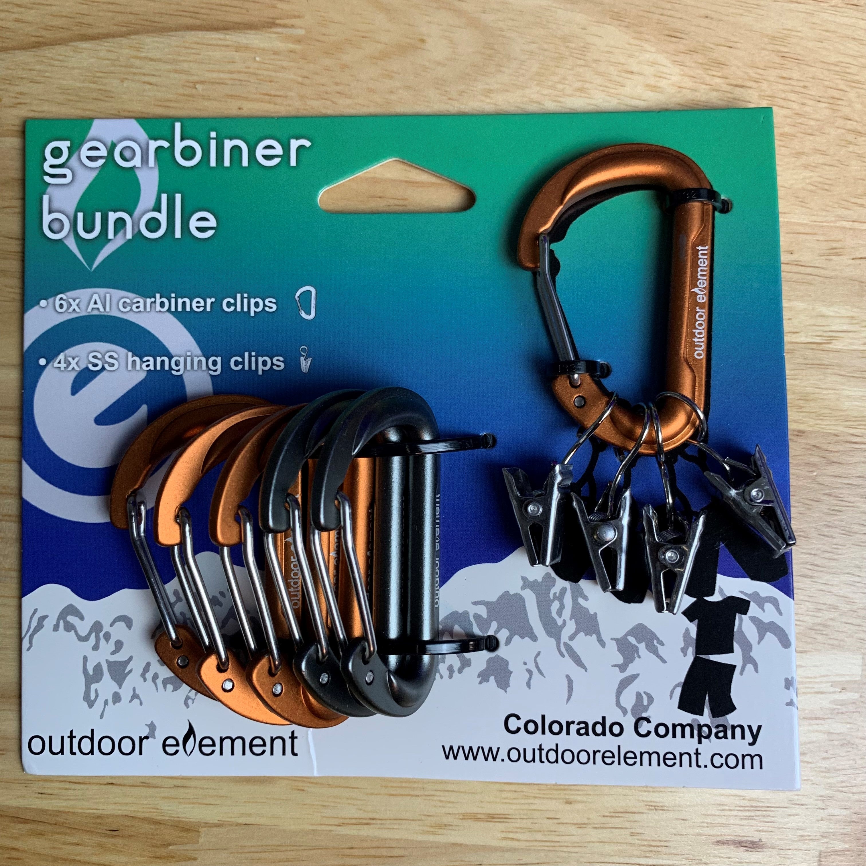 Gearbiner Clipset – Durable Aluminum Carabiner Clips for Keys, Gear, and Outdoor Use - BSG