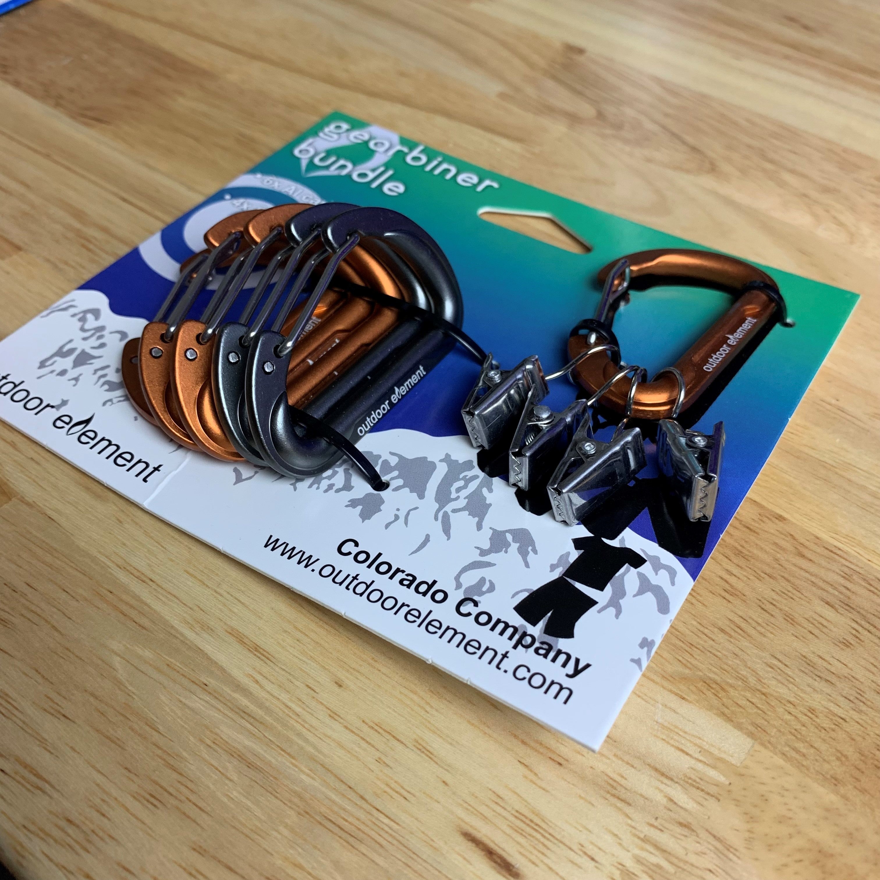 Gearbiner Clipset – Durable Aluminum Carabiner Clips for Keys, Gear, and Outdoor Use - BSG