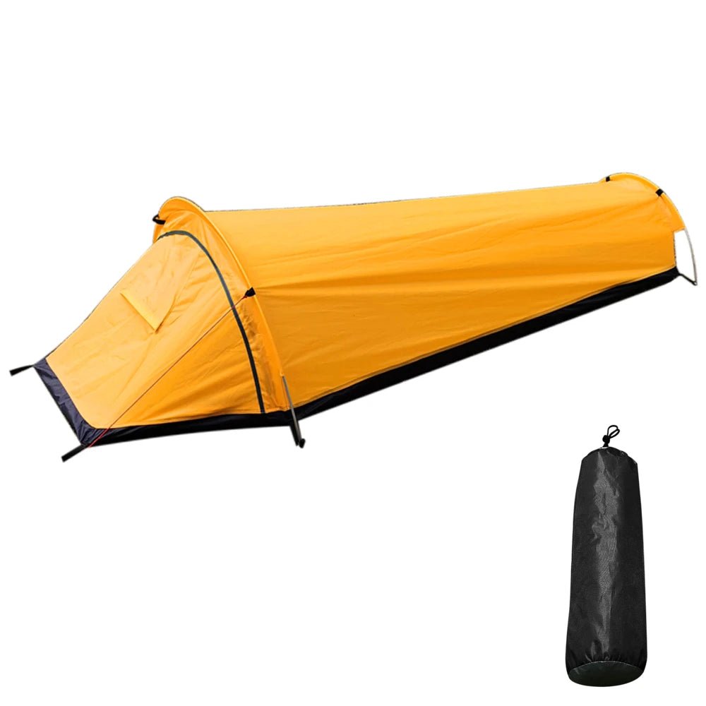 Backpacking Tent Outdoor Hiking Camping Sleeping Bag Tent Waterproof Lightweight Single Person Tent - BSG