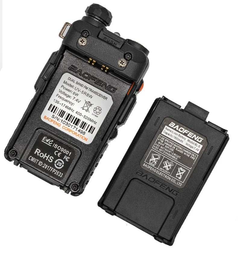 Baofeng UV-5R 8W Dual-Band Long-Range Walkie Talkie