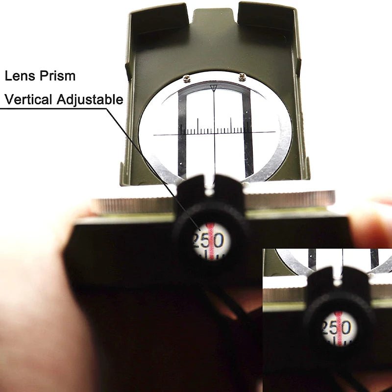 Waterproof Compass Outdoor Gadget Sports Goniometer Camping Hiking Mountaineering Brand Professional Military Army Metal Sight - BSG