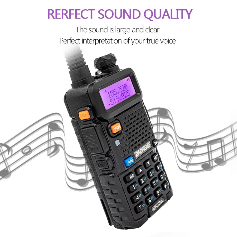 Baofeng UV-5R 8W Dual-Band Long-Range Walkie Talkie