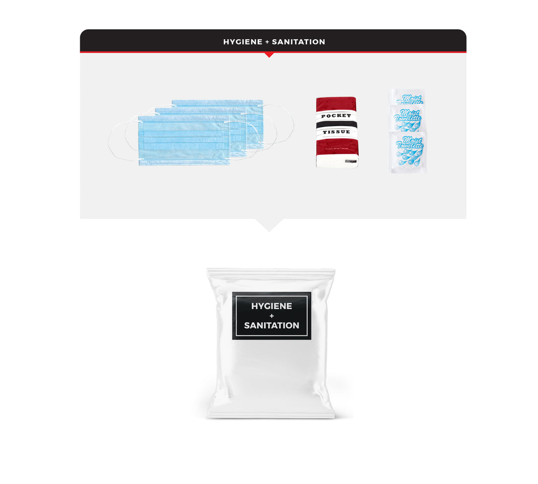 5 Person Necessity Survival Kit, Rolling Bag