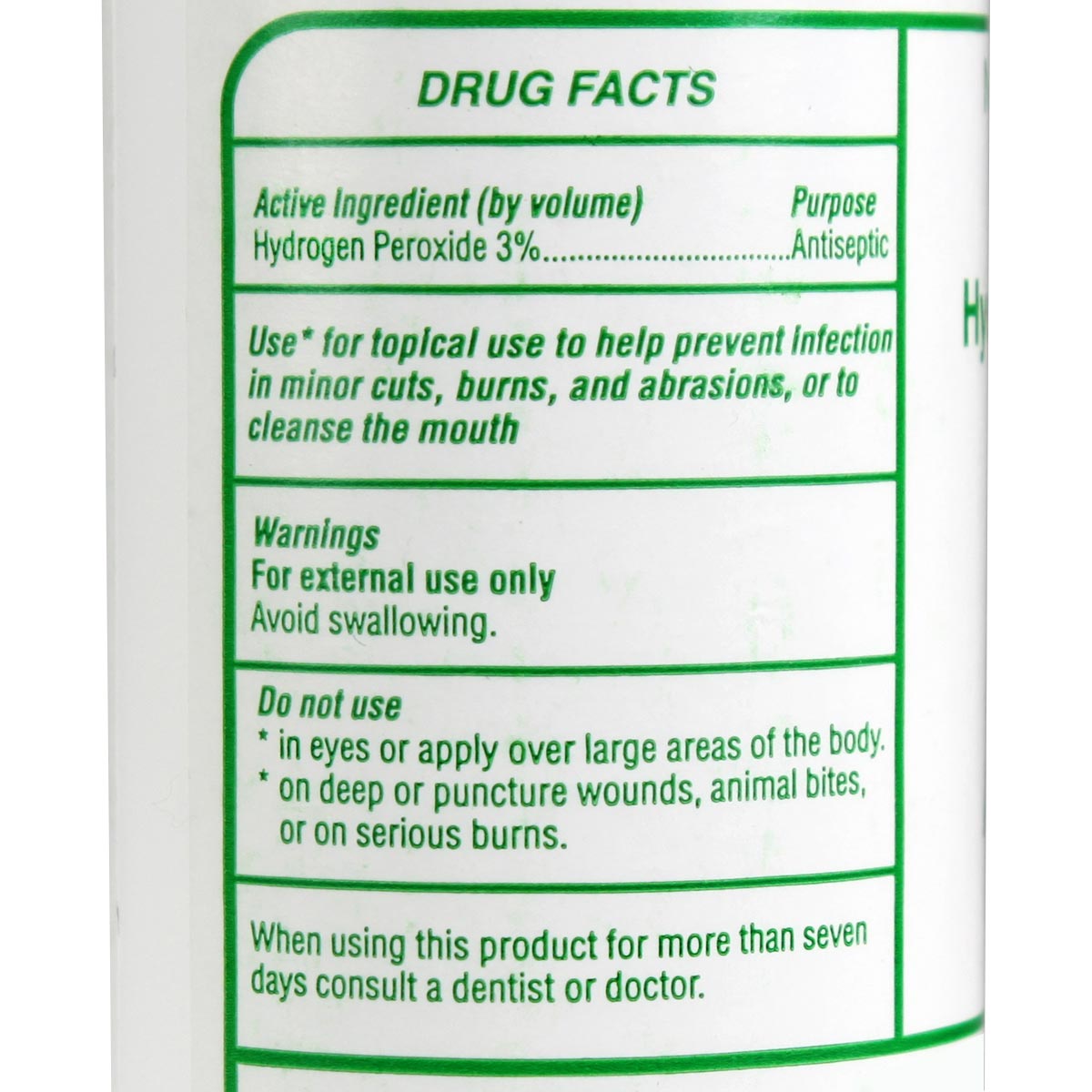 Hydrogen Peroxide 3%, 4 oz. - 1 each