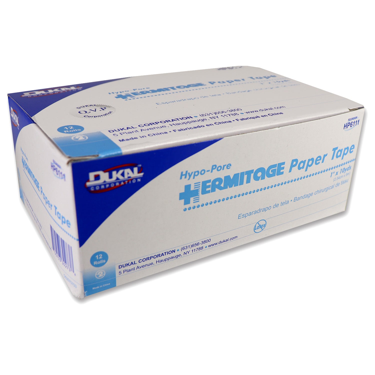 First Aid Tape, Hypoallergenic Paper 1" - 12 per box