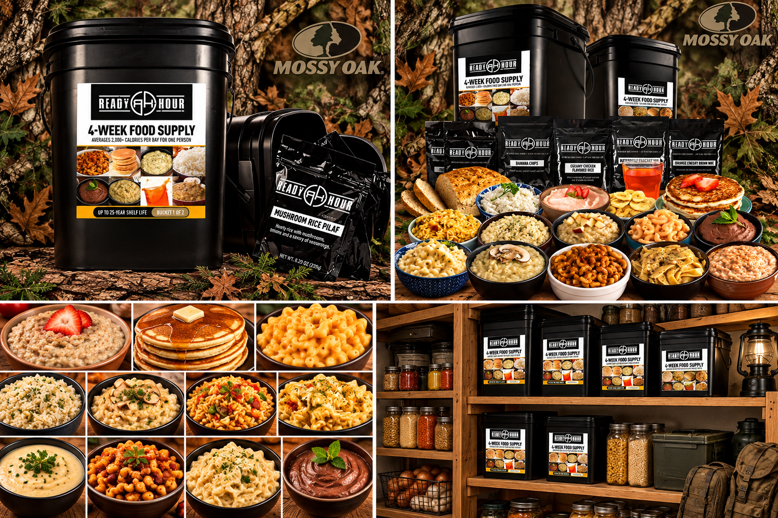 Ready Hour 4-Week Emergency Food Supply – 250 Servings