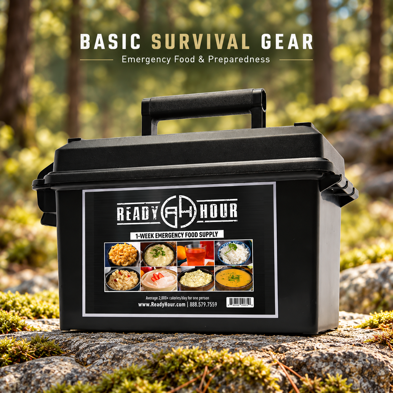 Ready Hour 1-Week Emergency Food Supply Ammo Can – 58 Servings