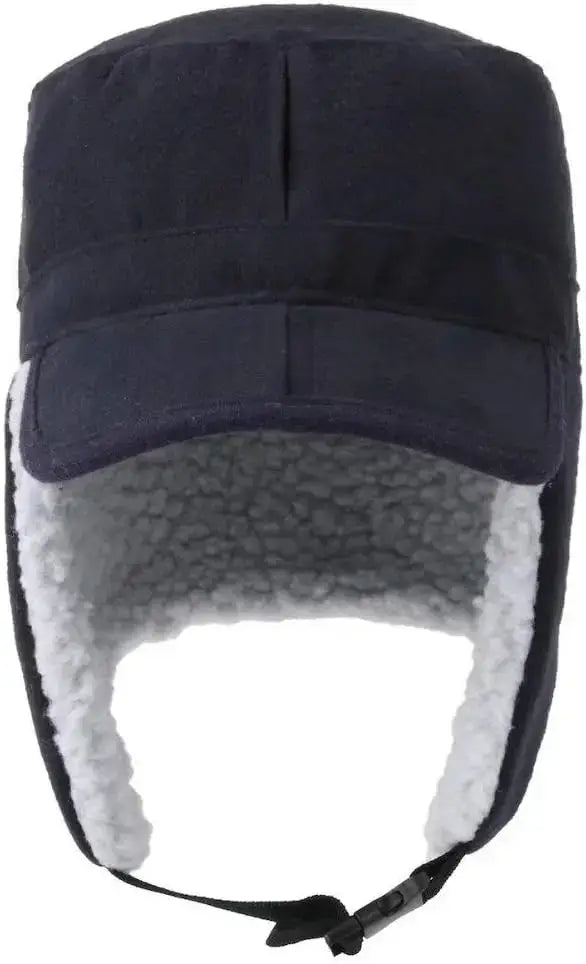 Men’s Winter Trapper Bomber Hat – Warm Cotton Earflap Hat with Chin Strap | BasicSurvivalGear.com