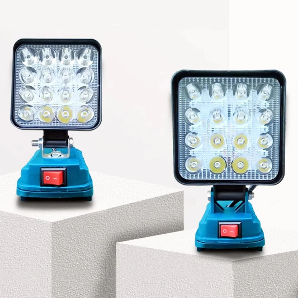 Rechargeable LED Work Light & Emergency Lantern – 6000 Lumens, Dual USB Charging, Waterproof Construction Light