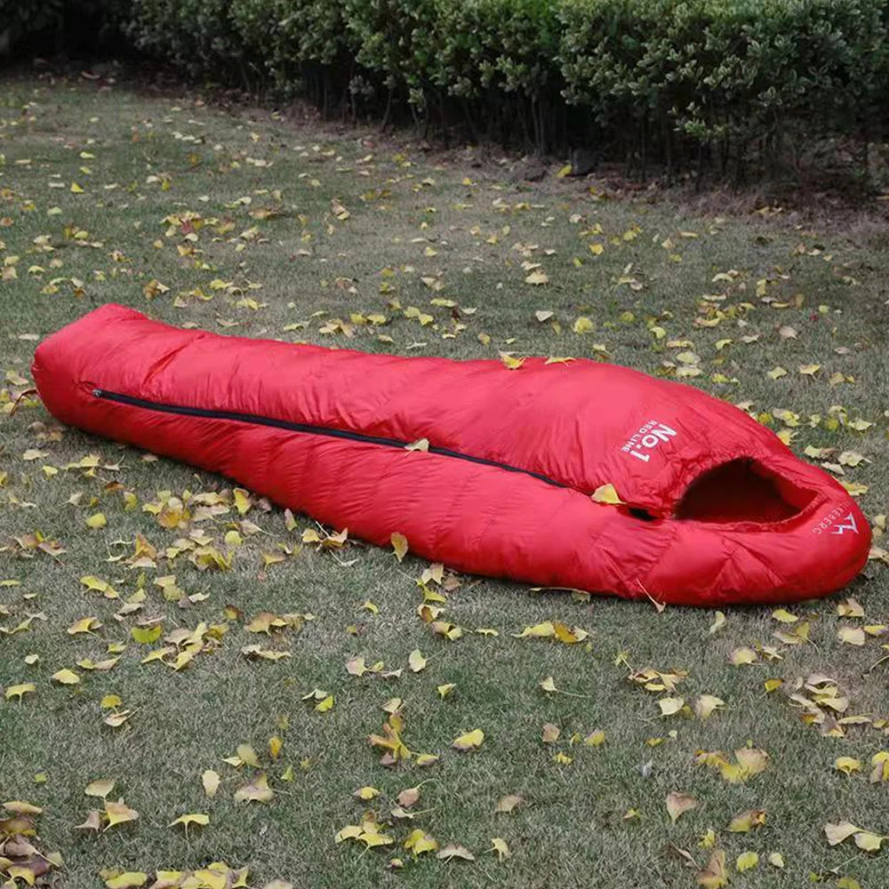 Winter Sleeping Bags For Adults Cold Weather 0~-22 Degree Down Sleeping Bag for Outdoor Champing Hiking Mummy Bag