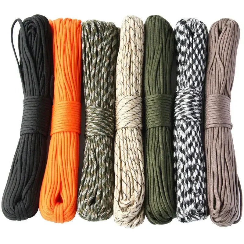 7 Cores 550 Paracord Cord 5 15 30 M Dia.4mm For Outdoor Camping Survival Lanyard Parachute Rope Hiking Tent Accessories - BSG