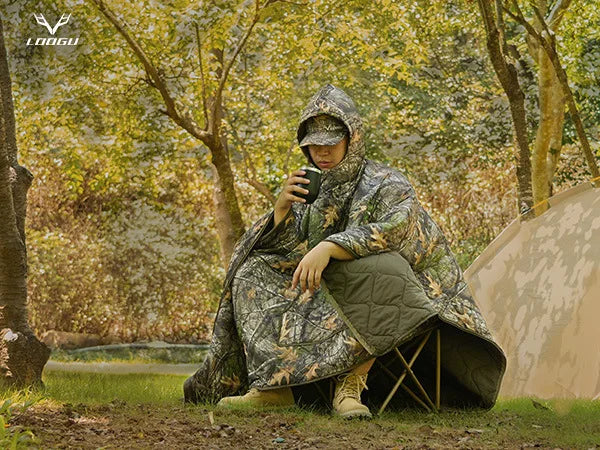 3-Season Waterproof Cotton Sleeping Bag – Multi-Use Poncho, Blanket & Outdoor Mat | BasicSurvivalGear.com