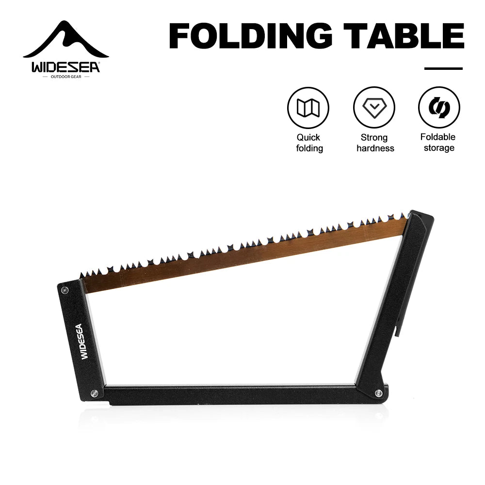 Widesea Folding Hand Saw - Manganese Steel Blade Aluminum Alloy Frame Portable Camping Saw for Tree Pruning Wood Cutting Outdoor