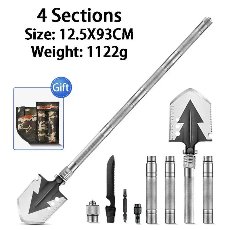 Multifunctional Folding Shovel Outdoor Vehicle Mounted Engineer Shovels Tourism Camping Survival Spade Garden Hand Tools