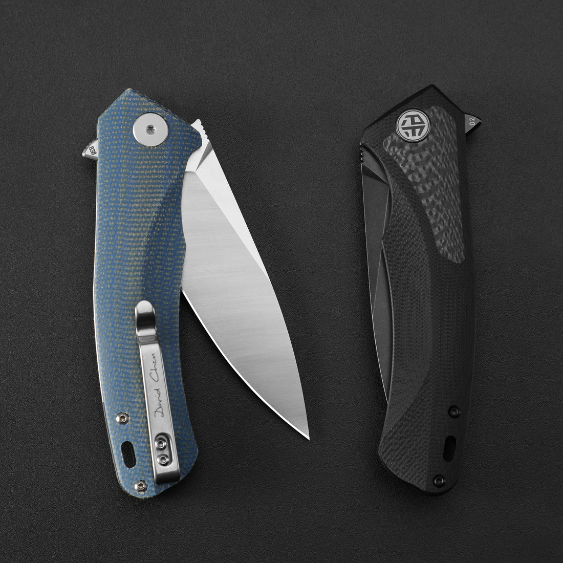 Petrified Fish PF838 Folding Knife Jackknife D2 Steel Outdoor Camping Hunting Hiking EDC Tool Ball Bearing G10 Handle Knives - BSG