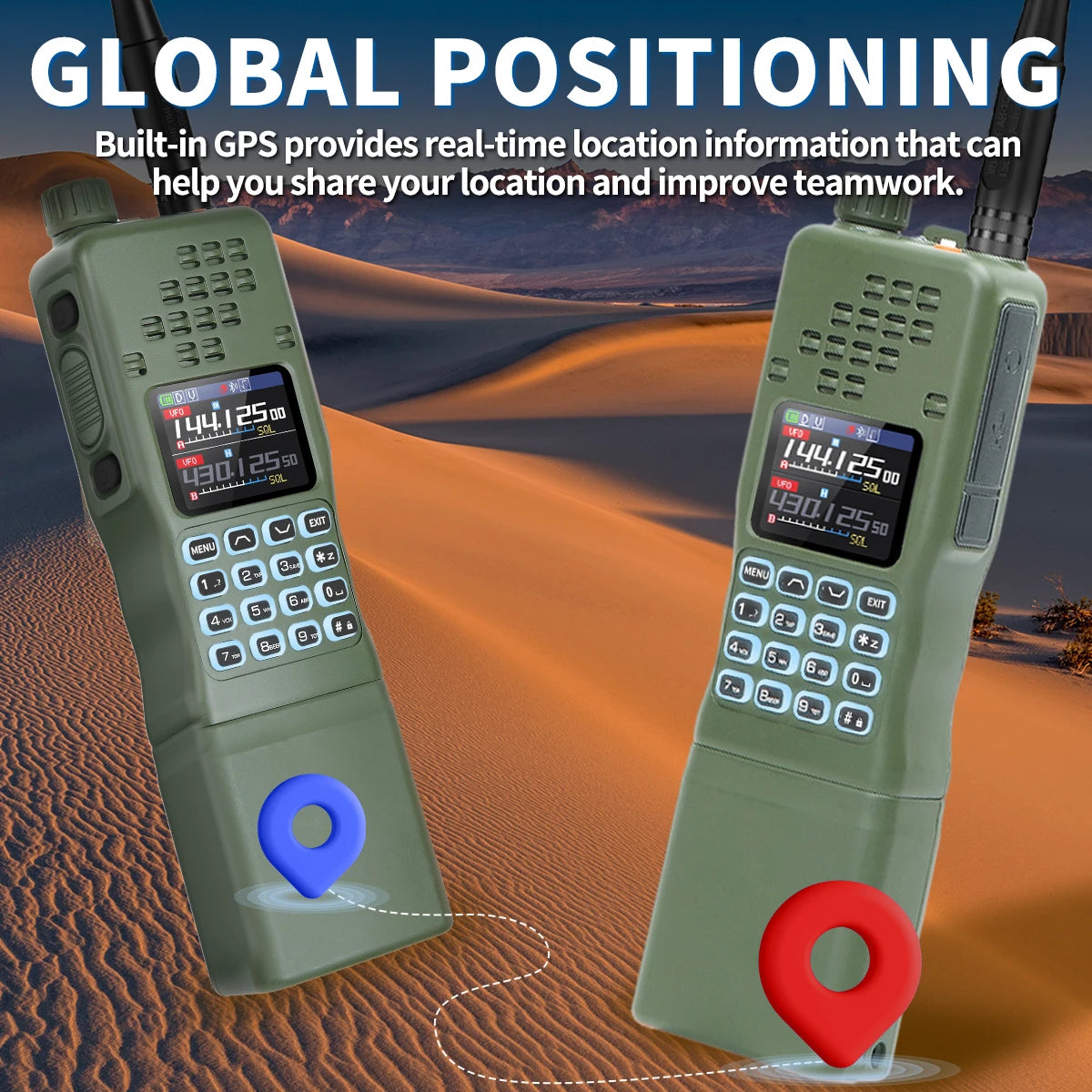 Walkie-talkie Baofeng AR-152 de 15 W, potente radio bidireccional CB, batería de 12000 mAh, transceptor táctico de largo alcance AN PRC-152 de doble banda