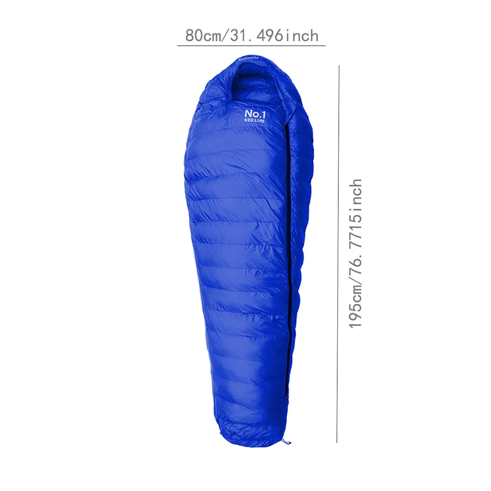 Winter Sleeping Bags For Adults Cold Weather 0~-22 Degree Down Sleeping Bag for Outdoor Champing Hiking Mummy Bag