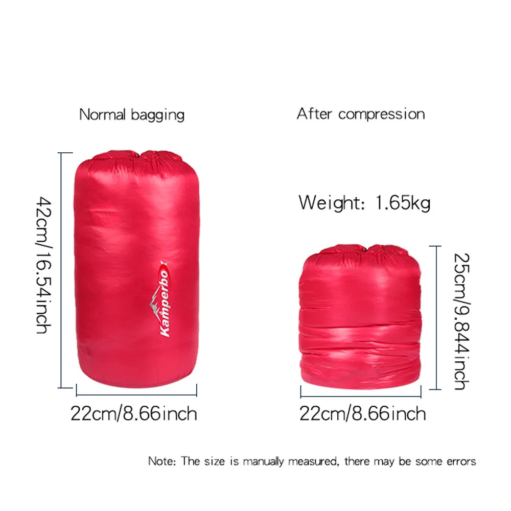 Winter Sleeping Bags For Adults Cold Weather 0~-22 Degree Down Sleeping Bag for Outdoor Champing Hiking Mummy Bag