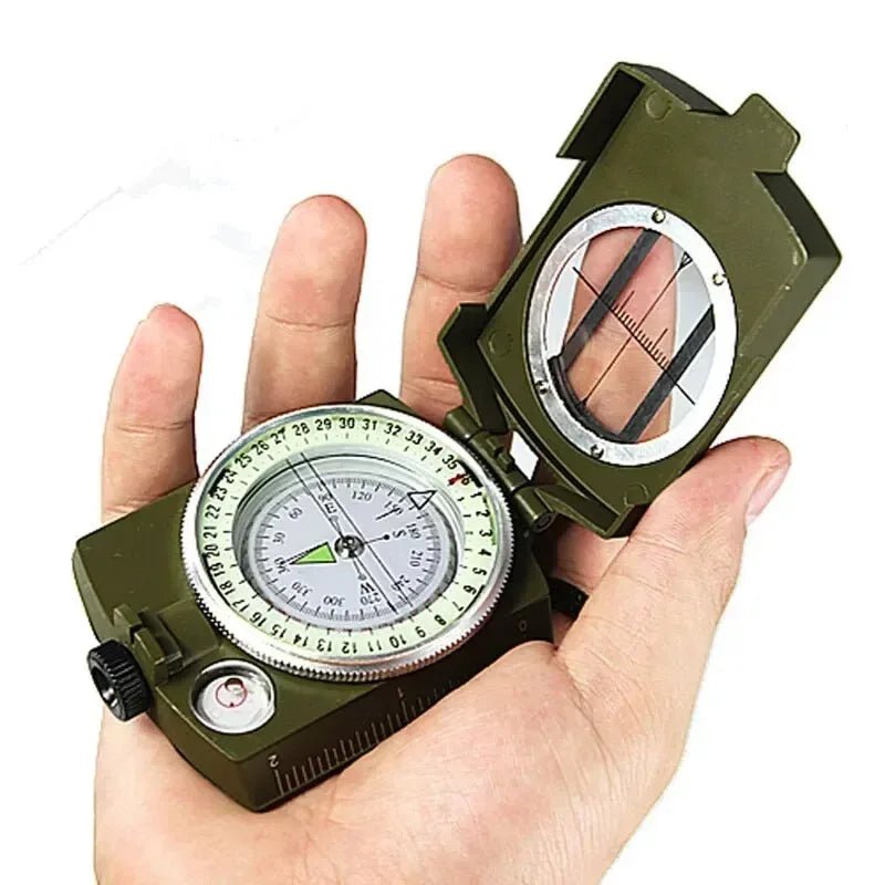 High Precision Compass Professional Outdoor Camping Multifunctional Military Green Precise Geological Tactical Compass - BSG