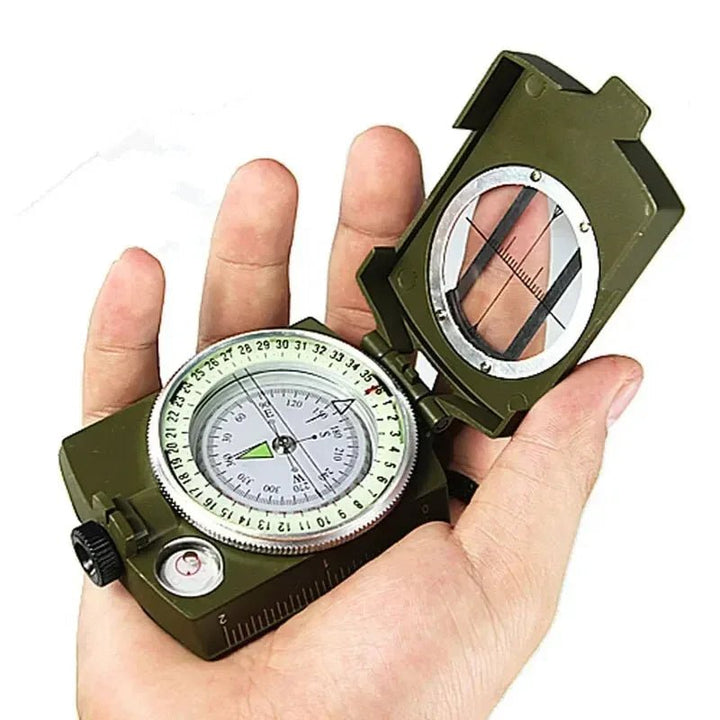 High Precision Compass Professional Outdoor Camping Multifunctional Military Green Precise Geological Tactical Compass - BSG