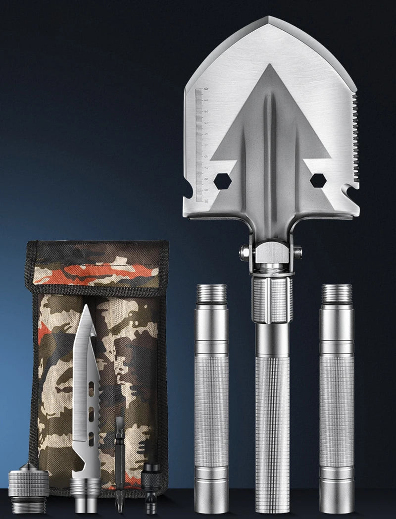 Multifunctional Folding Shovel Outdoor Vehicle Mounted Engineer Shovels Tourism Camping Survival Spade Garden Hand Tools