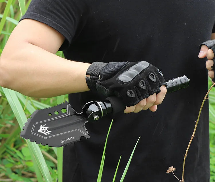 Folding Multi-Function Survival Engineering Shovel