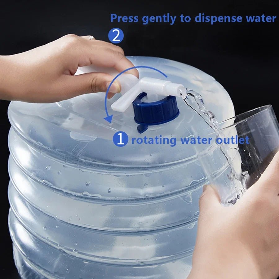 Outdoor Collapsible Bucket Foldable Water Bag Survival Water Storage Portable Water Carrier Container Camp camping equipment - BSG