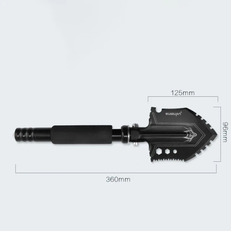Folding Multi-Function Survival Engineering Shovel